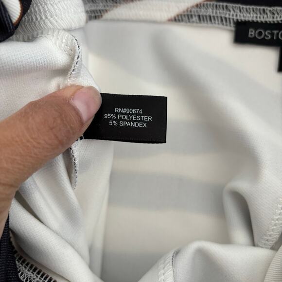 Boston Proper Zebra Print Palazzo Pants size XXS Wide Leg Ivory Coast Resort - Picture 13 of 14